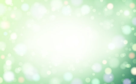 Nature green bokeh soft light abstract background, Vector eps 10 illustration bokeh particles, Background decorationのイラスト素材