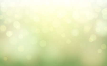 Nature green bokeh soft light abstract background, Vector eps 10 illustration bokeh particles, Background decorationのイラスト素材
