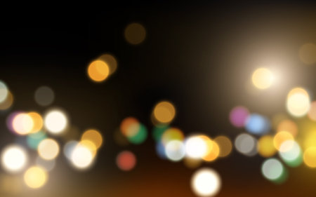 City lights at night bokeh soft light abstract background, Vector eps 10 illustration bokeh particles, Background decorationのイラスト素材