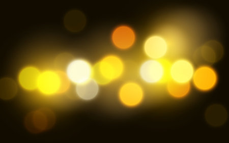 City lights of night bokeh abstract backgrounds, Vector illustration bokeh particles, Backgrounds decorationのイラスト素材