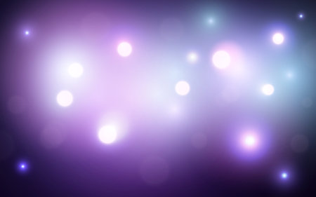 Purple bokeh soft light abstract background, Vector eps 10 illustration bokeh particles, Background decorationのイラスト素材