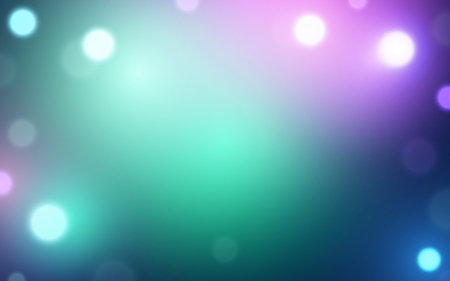 Mystic Bokeh Background. Cool Tones with Soft Circular Patterns, Background decorationのイラスト素材