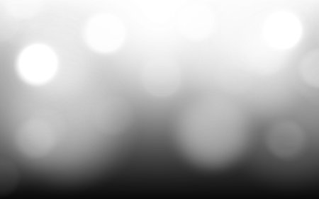 Monochrome White Bokeh Lights. Abstract Blurred Background, Background decorationのイラスト素材