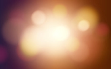 Soft Golden Bokeh Light on Warm Gradient Background, Abstract Blurred Glow for Romantic and Dreamy Designs, Background decoration.のイラスト素材