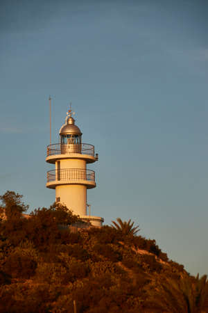 Lighthouse in the cape of alicanteの写真素材