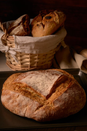 artisan bread homemade a delicious bread to eat with meat or jam. the figs and the raisins give him...