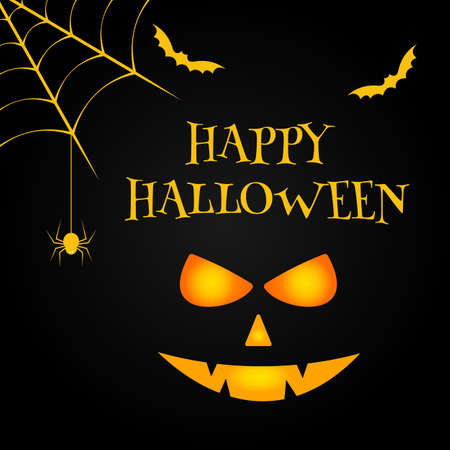 Happy Halloween Vector illustration templateのイラスト素材