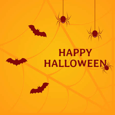 Happy Halloween Vector illustration templateのイラスト素材