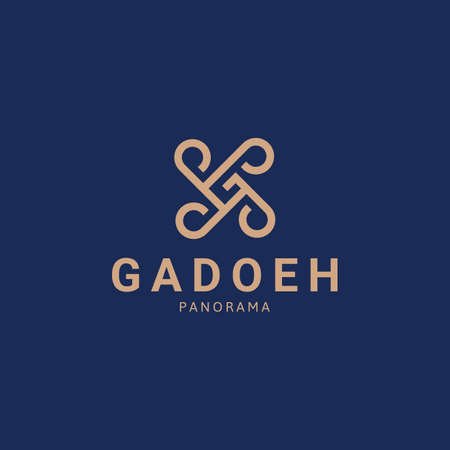 minimalist Initial Letter GP, PG, G & P Logo with drone concept. Creative Minimal Alphabet emblem design template. Graphic Symbol for Corporate Business Identity.Creative Vector graphic element.のイラスト素材
