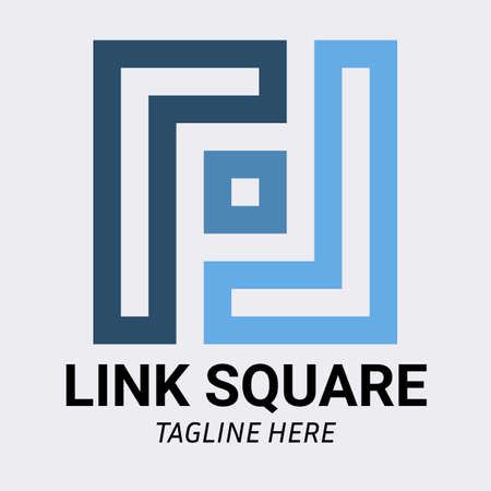 letter L square logo icon creative design template. Creative Minimal Alphabet emblem design template. Graphic Symbol for Corporate Business Identity.Creative Vector graphic element.のイラスト素材