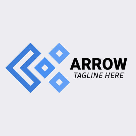 arrow icon creative design template. Graphic Symbol for Corporate Business Identity. Creative Vector Graphic Element.のイラスト素材