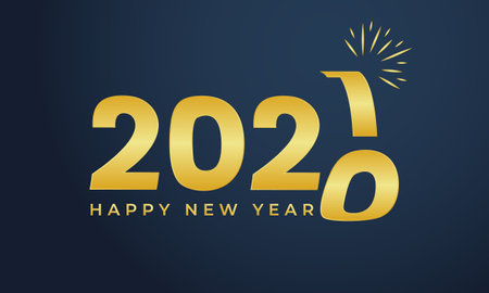 Happy New Year 2021 winter holiday background. New year symbol vector illustration. Creative Design Template vector.のイラスト素材
