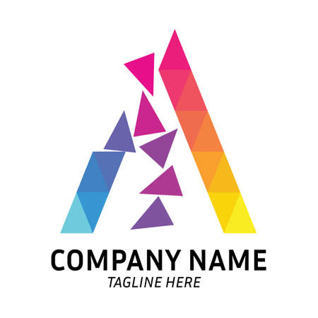 Letter A Logo Design Templateのイラスト素材