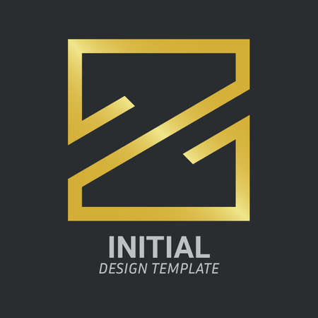 Initial Letter Z Logo Icon Creative Design Templateのイラスト素材