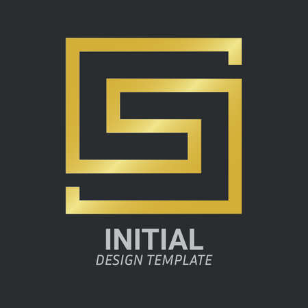 Initial Letter S Logo Icon Creative Design Templateのイラスト素材