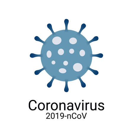 3D Corona virus Icon. Coronavirus 2019-nCoV. Creative Design Template vector illustration background isolated.のイラスト素材