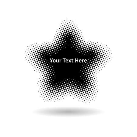 Abstract Halftone Design Element. Creative Design Template vector.のイラスト素材