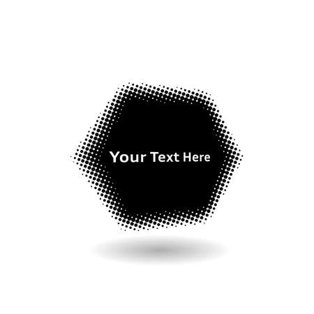 Abstract Halftone Design Element. Creative Design Template vector.のイラスト素材