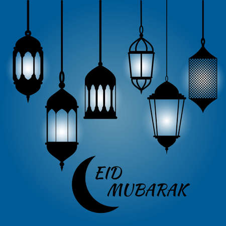 Eid Mubarak islamic design background. Creative Design Template vector illustration.のイラスト素材