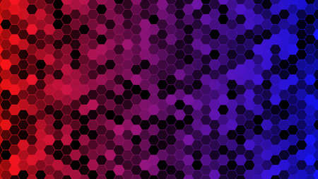 Abstract textured of geometric shapes. Hexagonal Halftone Pattern background. Wallpaper Creative Design Template vectorのイラスト素材