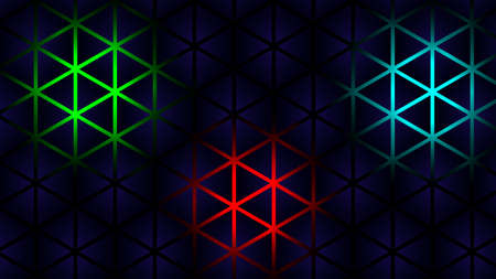 Abstract textured of geometric shapes. Hexagonal Halftone Pattern background. Wallpaper Creative Design Template vectorのイラスト素材