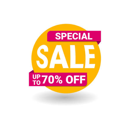 sale discount banner template promotion. banner background. big sale. special offer. flash sale. Creative Design Template vector illustration.のイラスト素材