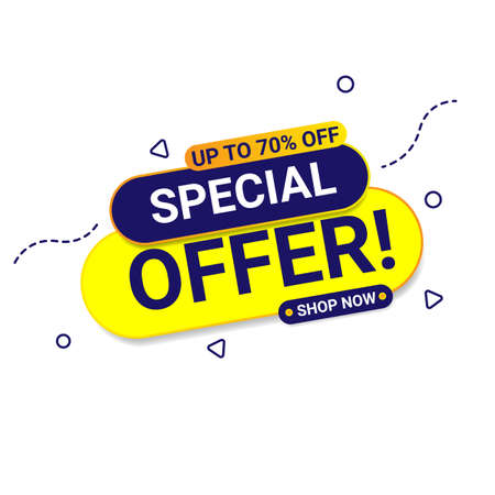 sale discount banner template promotion. banner background. big sale. special offer. flash sale. Creative Design Template vector illustration.のイラスト素材