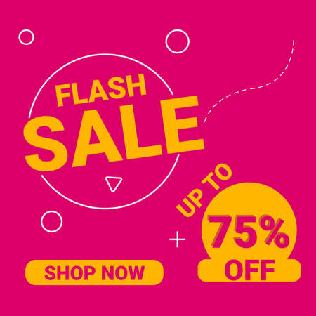 sale discount banner template promotion. banner background. big sale. special offer. flash sale. Creative Design Template vector illustration.のイラスト素材