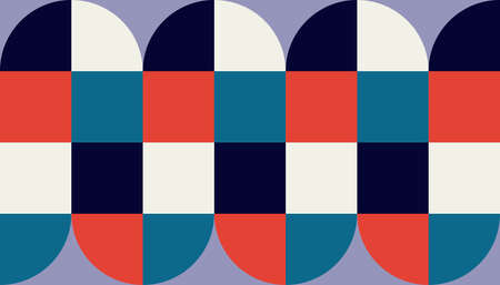Geometry minimalistic artwork poster with simple shape. Abstract vector pattern design.のイラスト素材