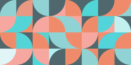 Geometry minimalistic artwork poster with simple shape. Abstract vector pattern design.のイラスト素材