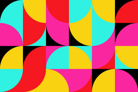 Geometry minimalistic artwork poster with simple shape. Abstract vector pattern design.のイラスト素材