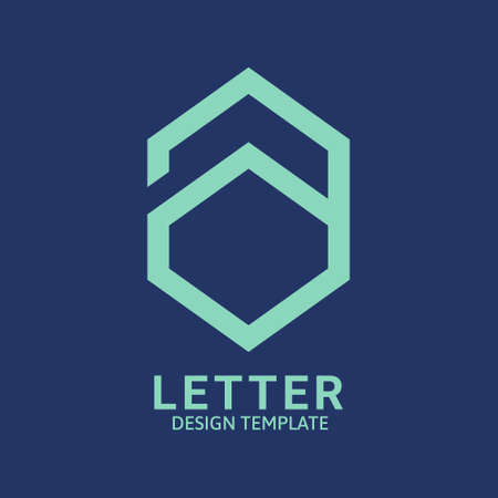 Initial Letter A Logo Icon Concept. Creative Minimal Alphabet Emblem Design Template. Graphic Symbol for Corporate Business Identity.Creative Vector Graphic Element.のイラスト素材