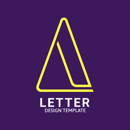 Initial Letter A Logo Icon Concept. Creative Minimal Alphabet Emblem Design Template. Graphic Symbol for Corporate Business Identity.Creative Vector Graphic Element.のイラスト素材