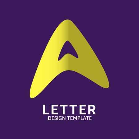 Initial Letter A Logo Icon Concept. Creative Minimal Alphabet Emblem Design Template. Graphic Symbol for Corporate Business Identity.Creative Vector Graphic Element.のイラスト素材