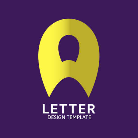 Initial Letter A Logo Icon Concept. Creative Minimal Alphabet Emblem Design Template. Graphic Symbol for Corporate Business Identity.Creative Vector Graphic Element.のイラスト素材