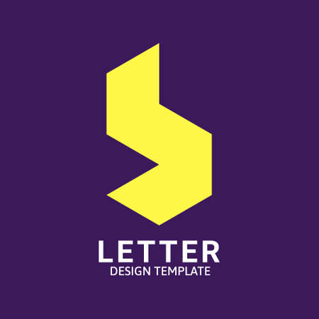 Initial Letter B Logo Icon Concept. Creative Minimal Alphabet Emblem Design Template. Graphic Symbol for Corporate Business Identity.Creative Vector Graphic Element.のイラスト素材