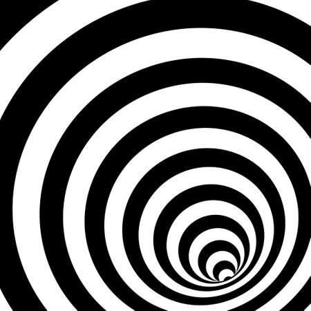 Illusion Abstract black and white pattern. Monochrome pattern. Optical illusion. Op art.のイラスト素材