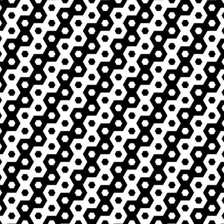 Illusion Abstract black and white pattern. Monochrome pattern. Optical illusion. Op art.のイラスト素材