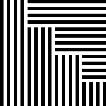 Illusion Abstract black and white pattern. Monochrome pattern. Optical illusion. Op art.のイラスト素材