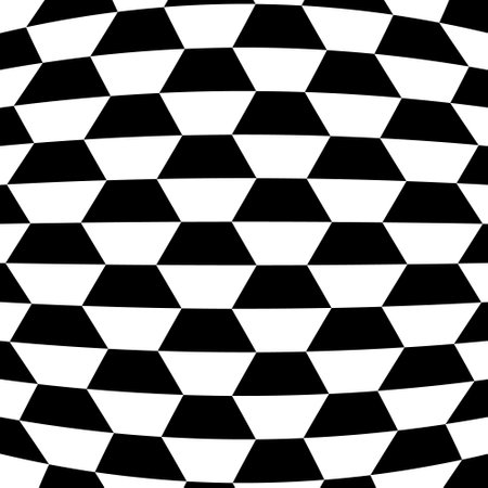 Illusion Abstract black and white pattern. Monochrome pattern. Optical illusion. Op art.のイラスト素材