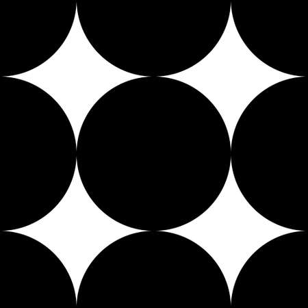 Illusion Abstract black and white pattern. Monochrome pattern. Optical illusion. Op art.のイラスト素材
