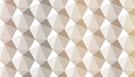 Stylish geometric triangle pattern in neutral beige tones, perfect for modern digital designs, backgrounds, and creative projects.のイラスト素材