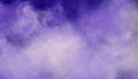 Soft purple fog texture with cloudy gradients and misty atmosphere. Ideal for backgrounds, overlays, digital art, posters, and graphic design projects.の写真素材