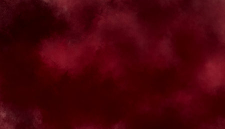 Rich dark red and burgundy watercolor texture with moody cloudy gradients, ideal for luxury...