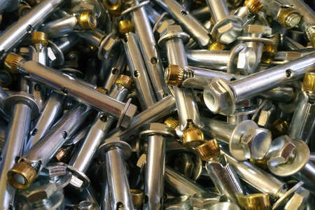 production and sale of metal fastenersの写真素材