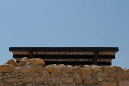 the area where the caves were found in which the Qumran scrolls were foundの写真素材