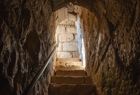 Fortress Nimrod in the northern Golan in Israelの写真素材