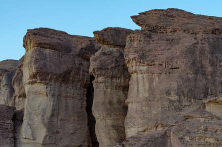 beautiful landscapes in the mountains in the desertの写真素材