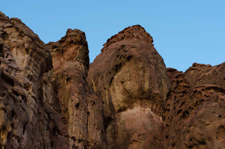 beautiful landscapes in the mountains in the desertの写真素材