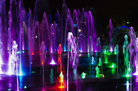 fountains singing music audio visual show in eilatの写真素材